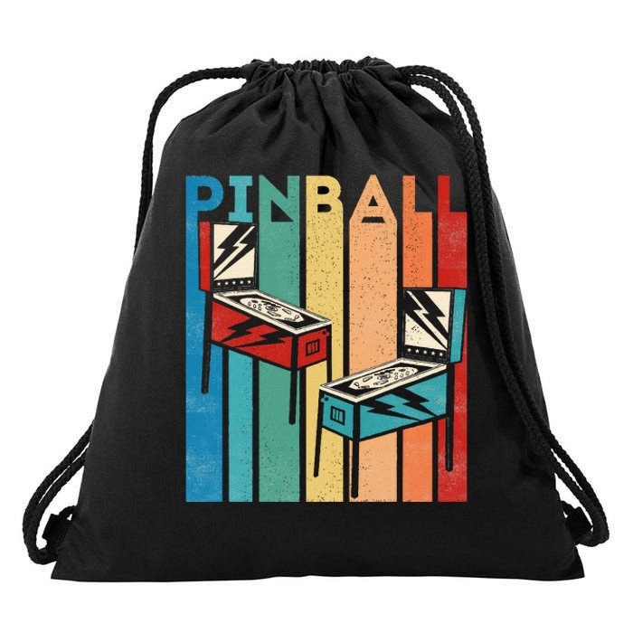 Pinball Retro Vintage Multiball Pinball Machine Drawstring Bag