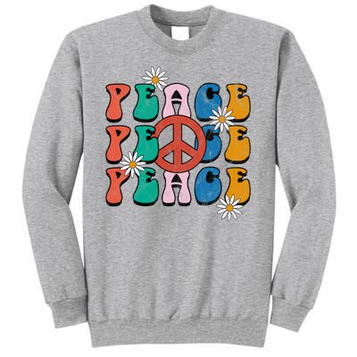 Peace Retro Vintage Sunflower Sweatshirt