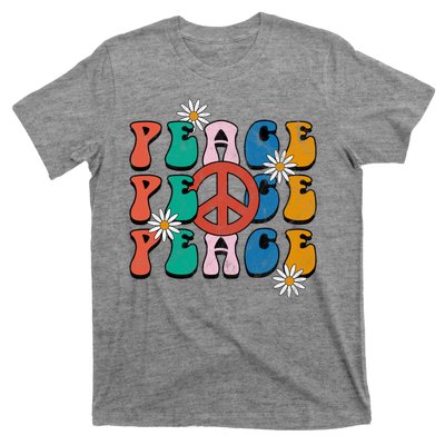 Peace Retro Vintage Sunflower T-Shirt