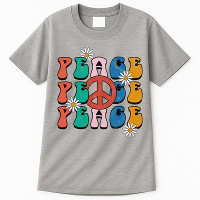 Peace Retro Vintage Sunflower Tall T-Shirt