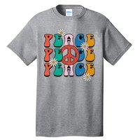 Peace Retro Vintage Sunflower Tall T-Shirt