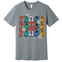 Peace Retro Vintage Sunflower Premium T-Shirt