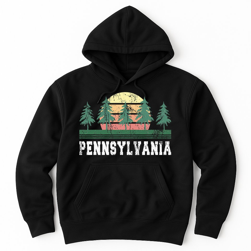 Pennsylvania Retro Vintage Hoodie