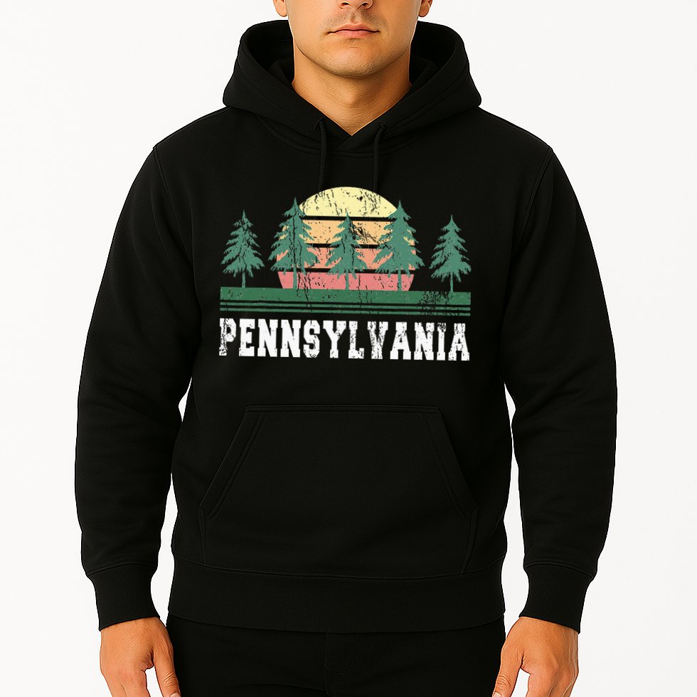 Pennsylvania Retro Vintage Hoodie