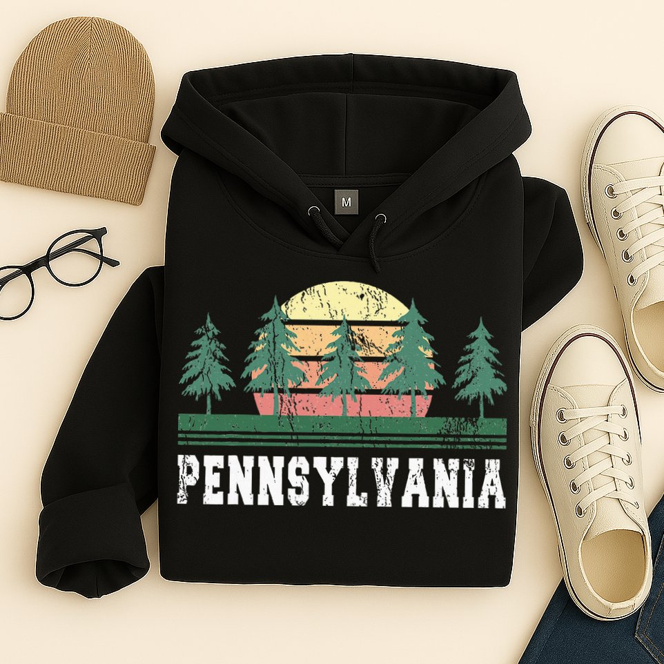 Pennsylvania Retro Vintage Hoodie