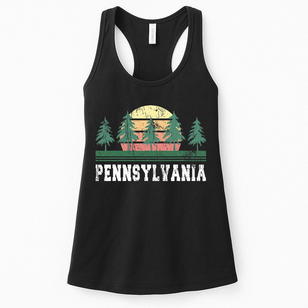 Pennsylvania Retro Vintage Womens Tank Top