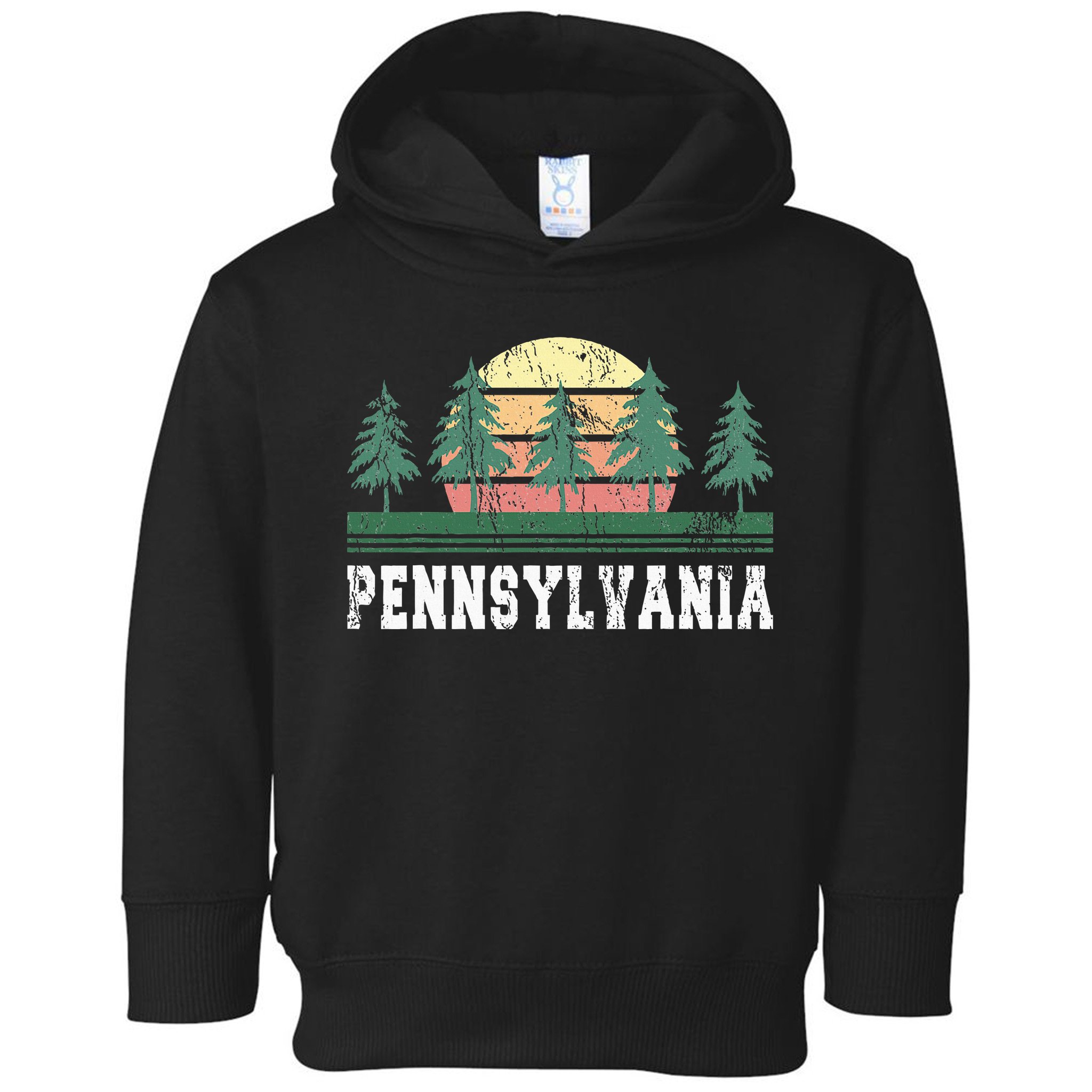 Pennsylvania Retro Vintage Toddler Hoodie