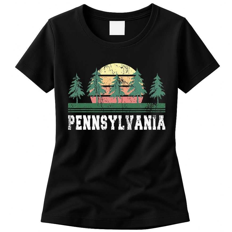 Pennsylvania Retro Vintage Womens T-Shirt