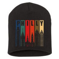 P.H.I.L.L.Y Retro Vintage Philadelphia Skyline P.H.I.L.L.Y City Pride Short Acrylic Beanie