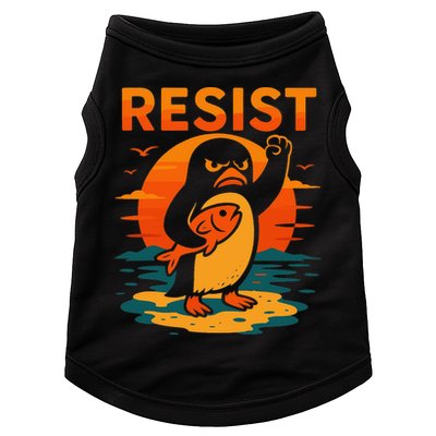 Penguin Resist Vintage Penguin Resist Cool Penguins Resist Doggie Tank