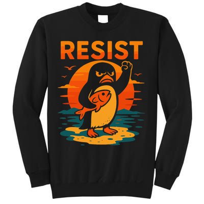 Penguin Resist Vintage Penguin Resist Cool Penguins Resist Sweatshirt