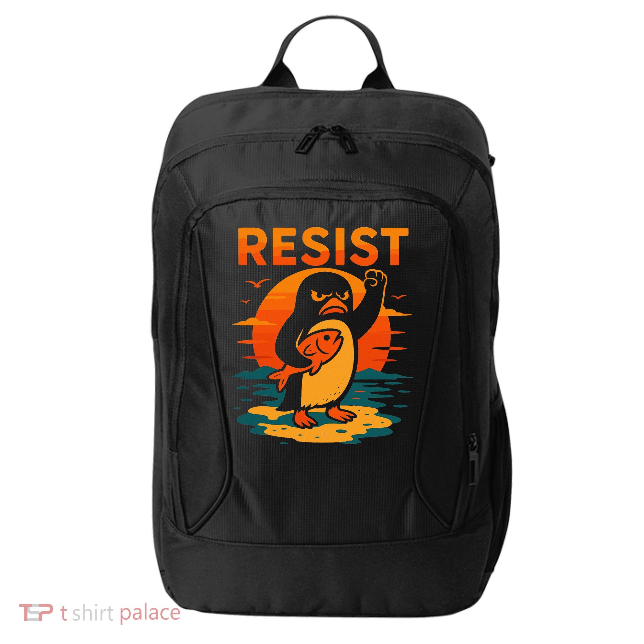 Penguin Resist Vintage Penguin Resist Cool Penguins Resist City Backpack