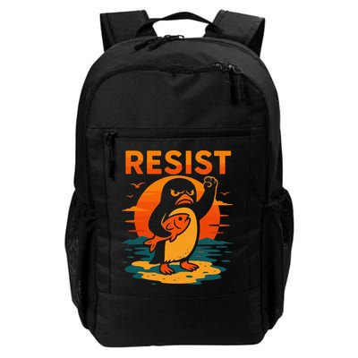 Penguin Resist Vintage Penguin Resist Cool Penguins Resist Backpack