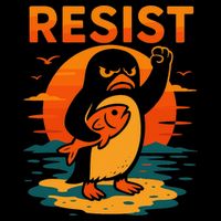 Penguin Resist Vintage Penguin Resist Cool Penguins Resist Backpack