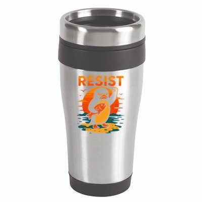 Penguin Resist Vintage Penguin Resist Cool Penguins Resist 16oz Travel Tumbler