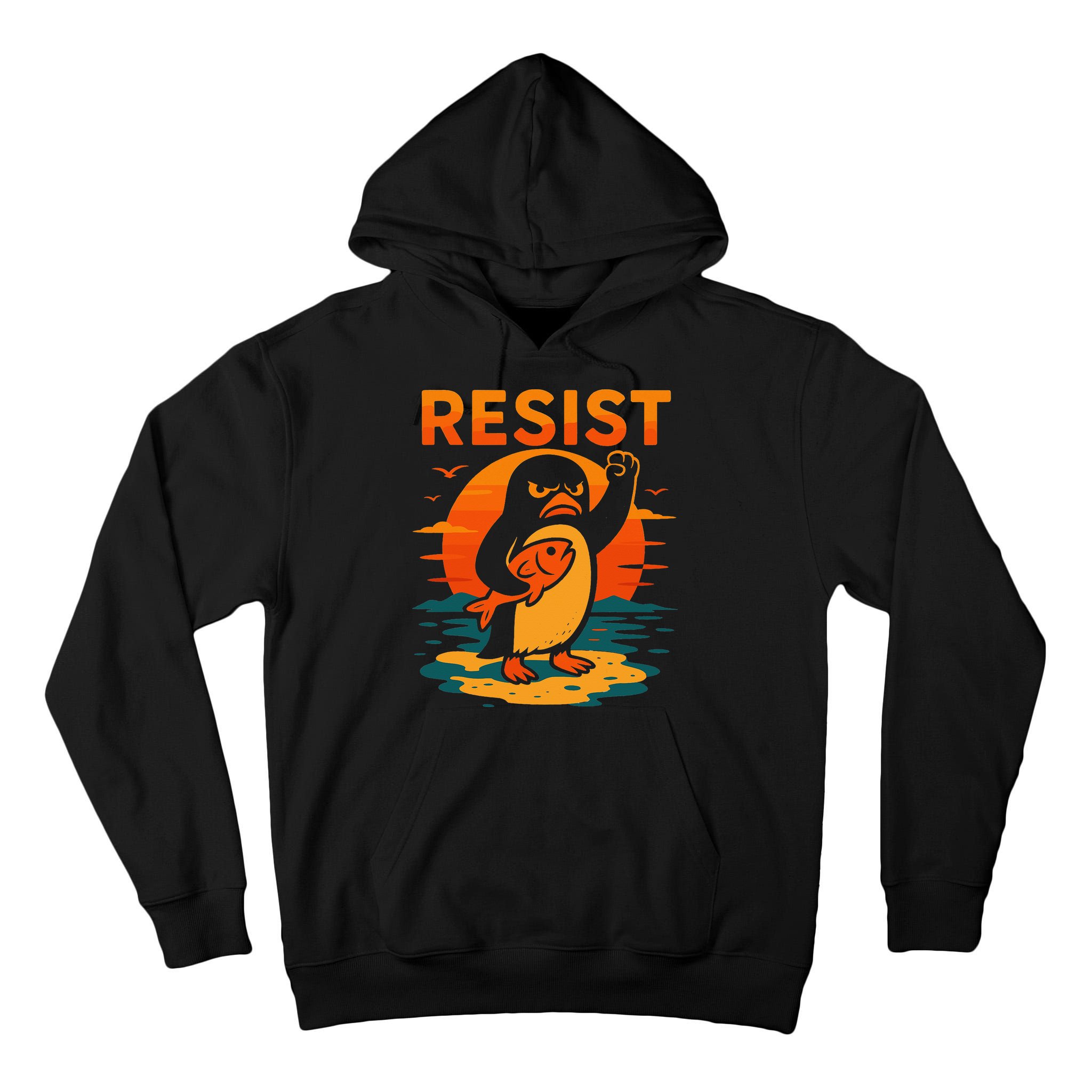 Penguin Resist Vintage Penguin Resist Cool Penguins Resist Tall Hoodie
