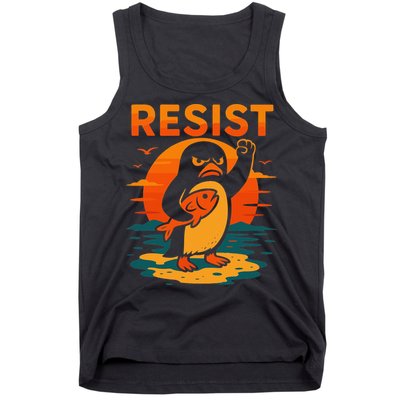 Penguin Resist Vintage Penguin Resist Cool Penguins Resist Tank Top