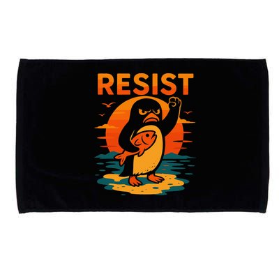 Penguin Resist Vintage Penguin Resist Cool Penguins Resist Microfiber Hand Towel