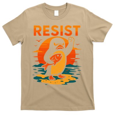 Penguin Resist Vintage Penguin Resist Cool Penguins Resist T-Shirt