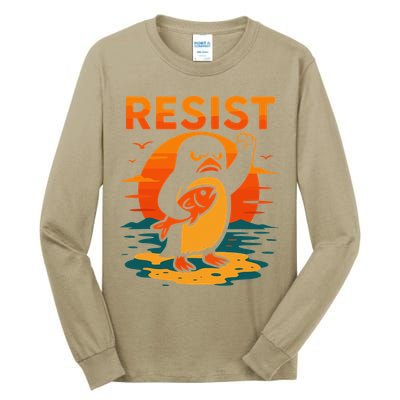 Penguin Resist Vintage Penguin Resist Cool Penguins Resist Tall Long Sleeve T-Shirt