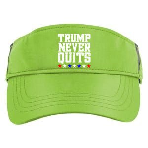 Patriotic Republican Vote Trump 2024 Trump Never Quits Adult Drive Performance Visor