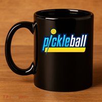 Pickleball Retro Volt Logo 11oz C Handle Ceramic Mug