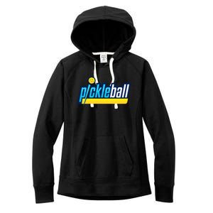 Pickleball Retro Volt Logo Women's Fleece Hoodie