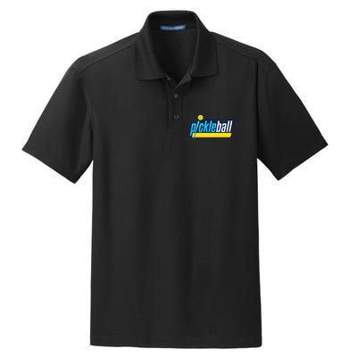 Pickleball Retro Volt Logo Dry Zone Grid Polo