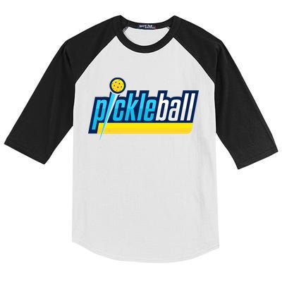 Pickleball Retro Volt Logo Kids Colorblock Raglan Jersey