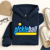 Pickleball Retro Volt Logo Hoodie