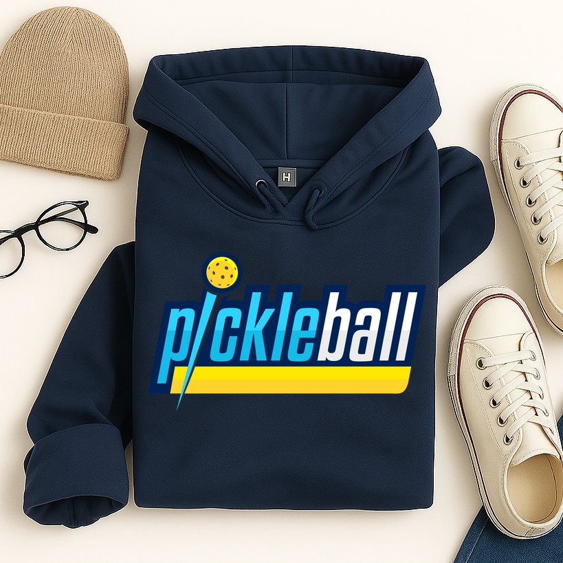Pickleball Retro Volt Logo Hoodie
