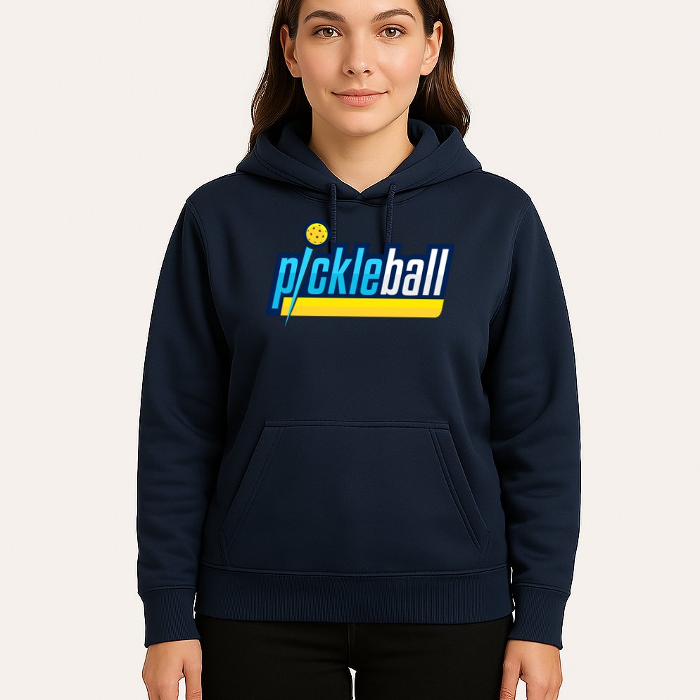 Pickleball Retro Volt Logo Hoodie