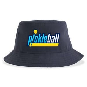 Pickleball Retro Volt Logo Sustainable Bucket Hat