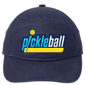 Pickleball Retro Volt Logo 7-Panel Snapback Hat