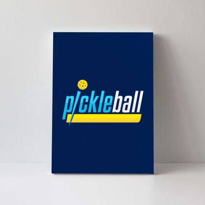 Pickleball Retro Volt Logo Canvas