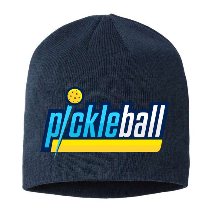 Pickleball Retro Volt Logo Sustainable Beanie