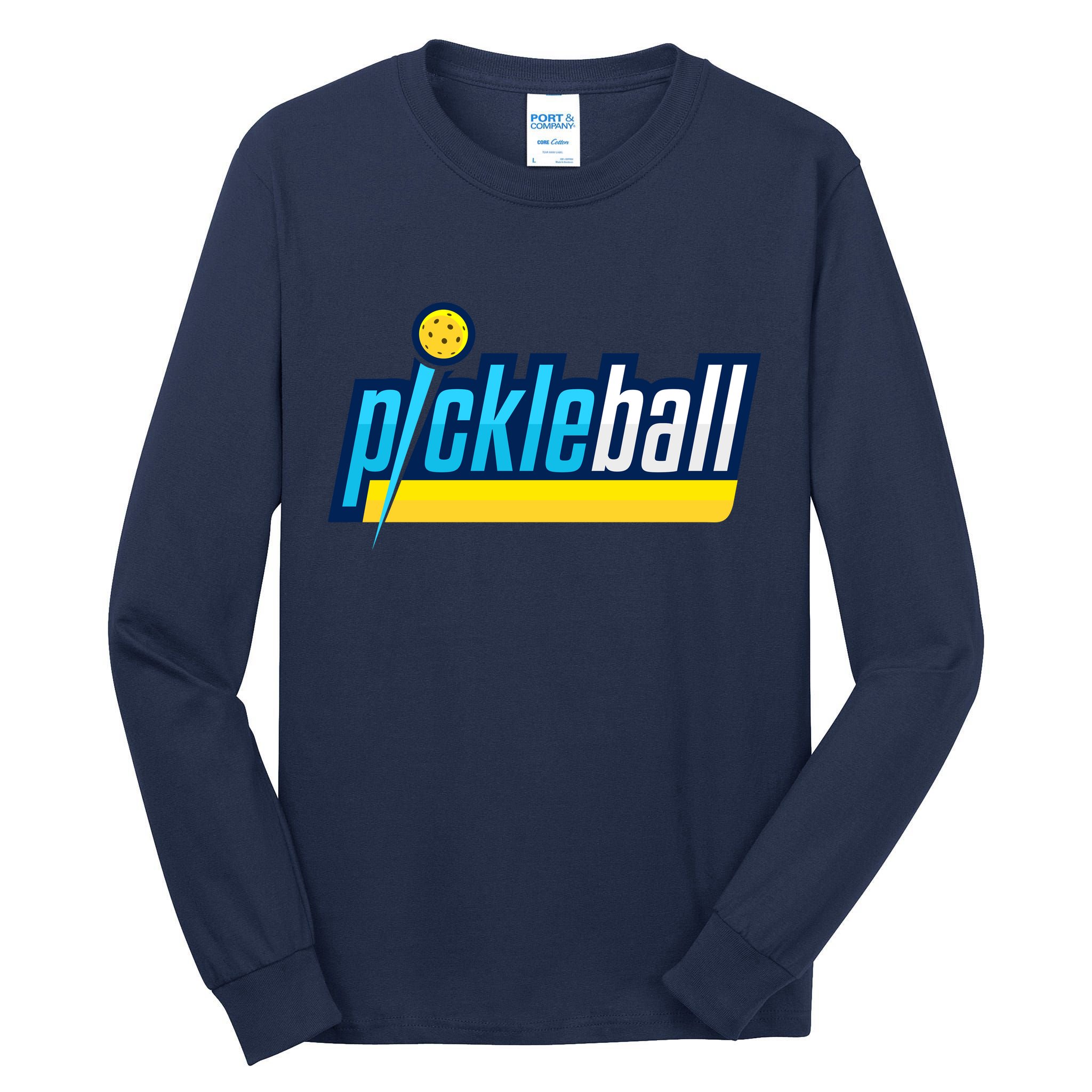 Pickleball Retro Volt Logo Tall Long Sleeve T-Shirt