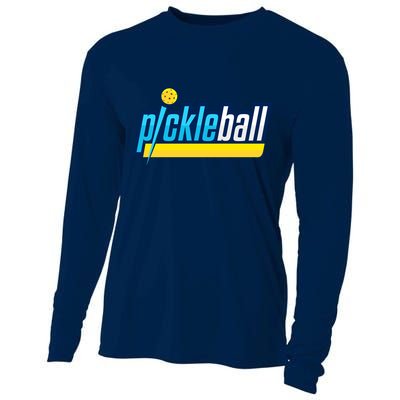 Pickleball Retro Volt Logo Cooling Performance Long Sleeve Crew