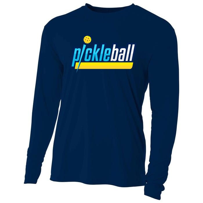 Pickleball Retro Volt Logo Cooling Performance Long Sleeve Crew