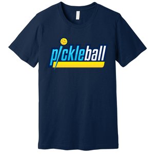 Pickleball Retro Volt Logo Premium T-Shirt