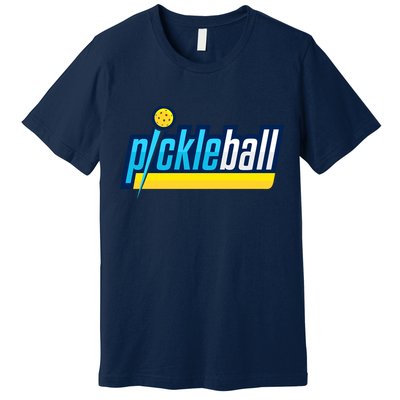 Pickleball Retro Volt Logo Premium T-Shirt