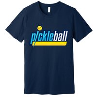 Pickleball Retro Volt Logo Premium T-Shirt