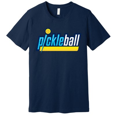 Pickleball Retro Volt Logo Premium T-Shirt