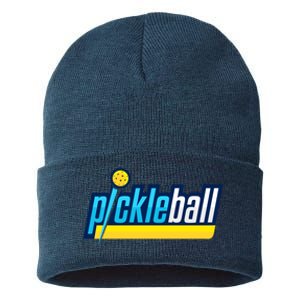 Pickleball Retro Volt Logo Sustainable Knit Beanie