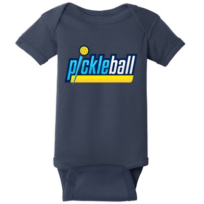 Pickleball Retro Volt Logo Baby Bodysuit