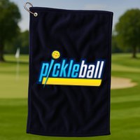 Pickleball Retro Volt Logo Golf Towel