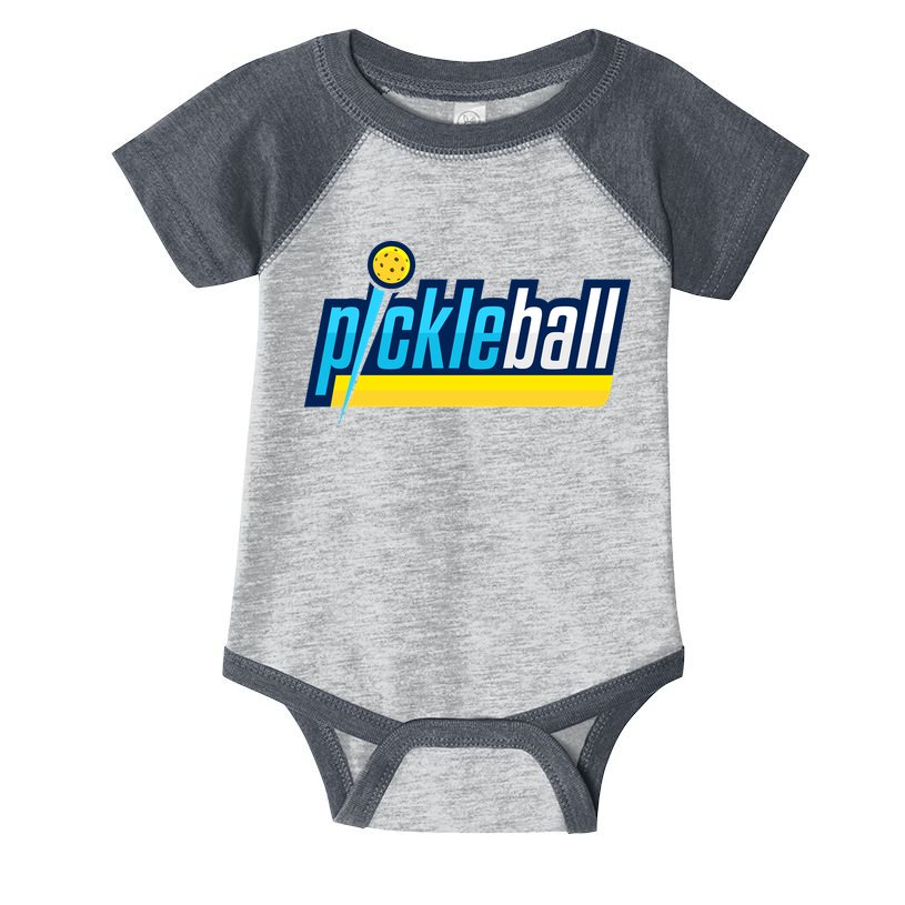 Pickleball Retro Volt Logo Infant Baby Jersey Bodysuit