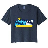 Pickleball Retro Volt Logo Women's Crop Top Tee