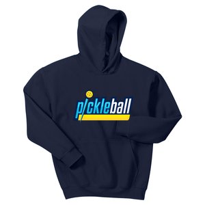 Pickleball Retro Volt Logo Kids Hoodie