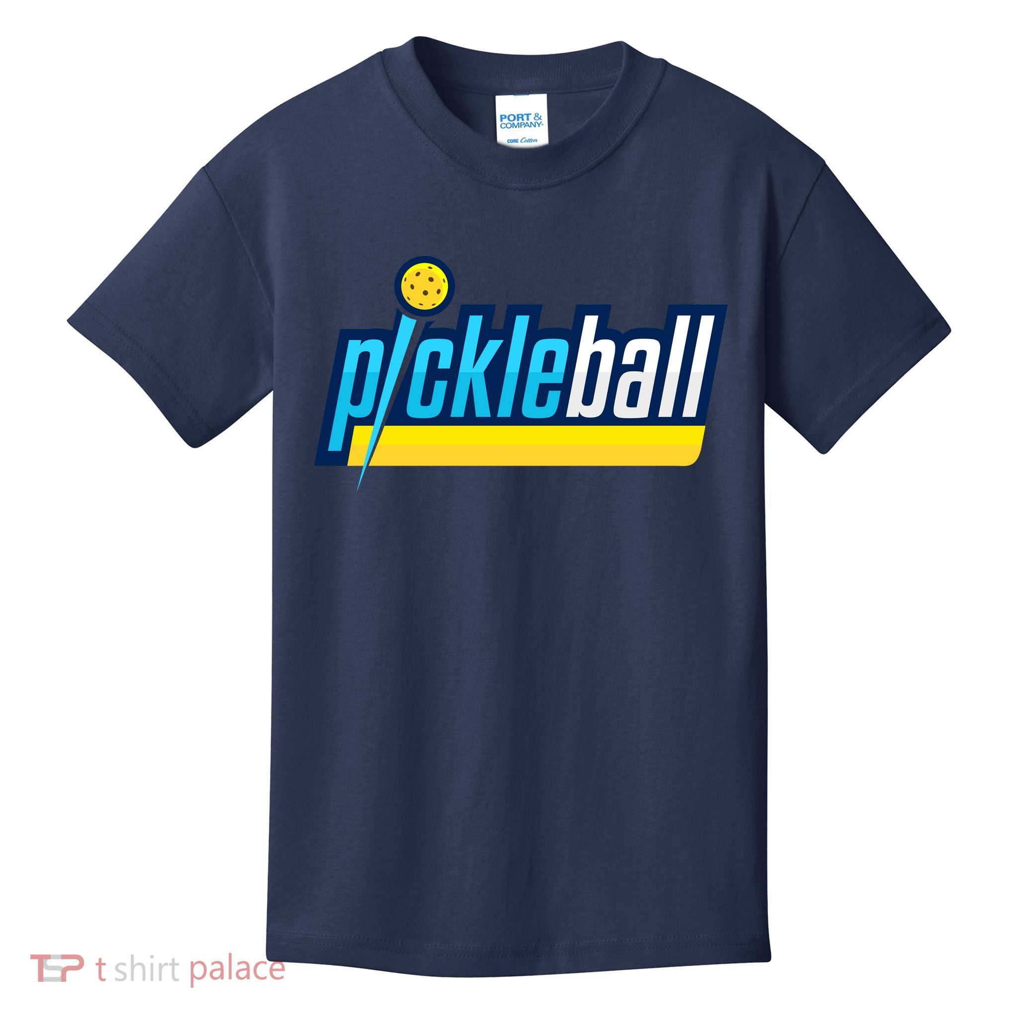 Pickleball Retro Volt Logo Kids T-Shirt